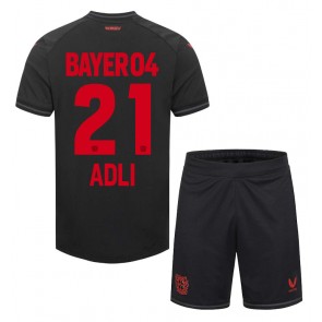 Bayer Leverkusen Amine Adli #21 Hemmaställ Barn 2023-24 Kortärmad (+ Korta byxor)